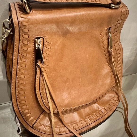 Beautiful Rebecca Minkoff Tan Leather Vanity Shoulder Crossbody Bag - Picture 4 of 11